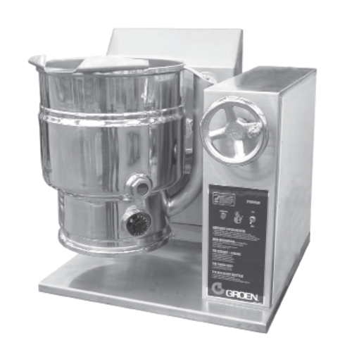 Groen TDHC-40C Gas Kettle Table Top 40 Quart 2/3 Jacket Classic Controls Stainless Steel Construction Made in USA