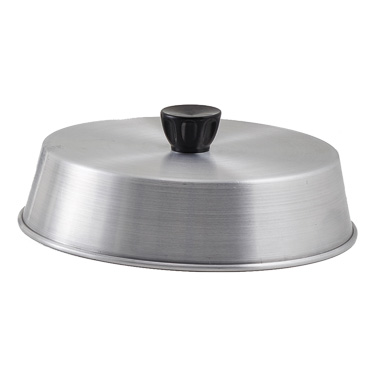 Winco ADBC-8 Grill Basting Cover 8 inch Diameter with Bakelite Handle Aluminum Qty Break 6 Each