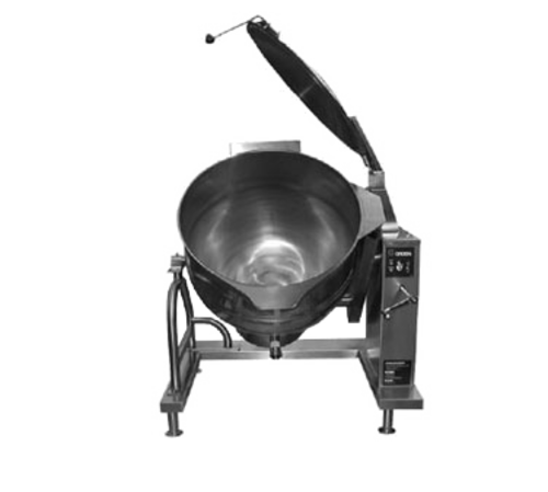 Groen DH-80A Tilting Kettle Gas 80 Gallon Crank Tilt 316 Stainless Steel Advanced Controls Made in USA