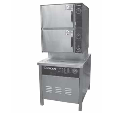 Groen HY-10SM HyPlus Pressureless Steamer Direct Steam 24 Inch Cabinet Base Stainless Steel Construction