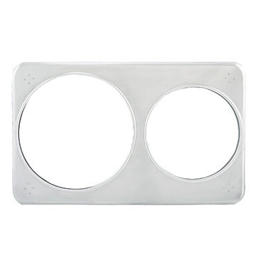 Winco ADP-608 Adapter Plate 21W x 13D Stainless Steel Fits 4qt and 7qt Insets