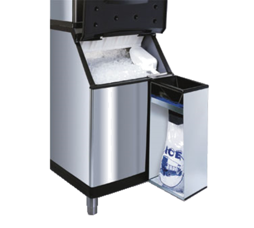 Manitowoc K00146 Ice Bagger Assembly Stainless Steel D Model Bin Adapter 250 Bags Ties