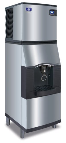 Manitowoc SFA192 Vending Ice Dispenser with Built-In Water Valve Touchless Lever Floor Model 120-lb Capacity