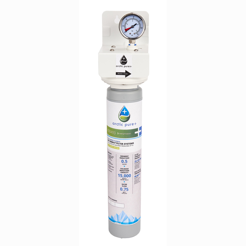 Manitowoc AR-10000-P Arctic Pure Plus Water Filter Assembly with Head Shroud Hardware Mounting Assembly and Filter Cartridge