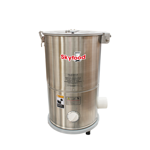 Skyfood Equipment DAL-6 Stainless Steel Garlic Peeler 9 lb Capacity 106 lb/hr with 5 Minute Timer and 110V 1/4 HP Motor