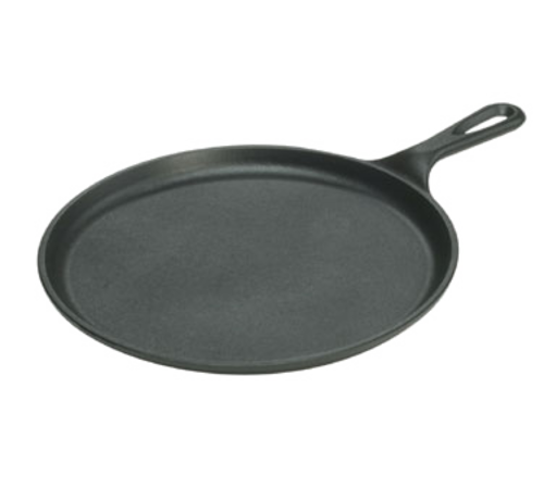 Lodge Cast Iron L9OG3 Cast Iron Grill / Griddle Pan