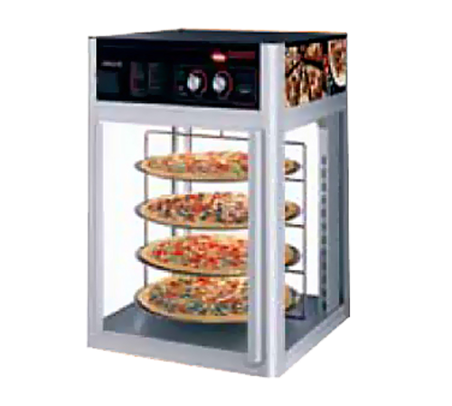 Hatco FSD-1-120 Flav-R-Savor holding and display cabinet with door and circle rack LED lighting 1414 watts 120v