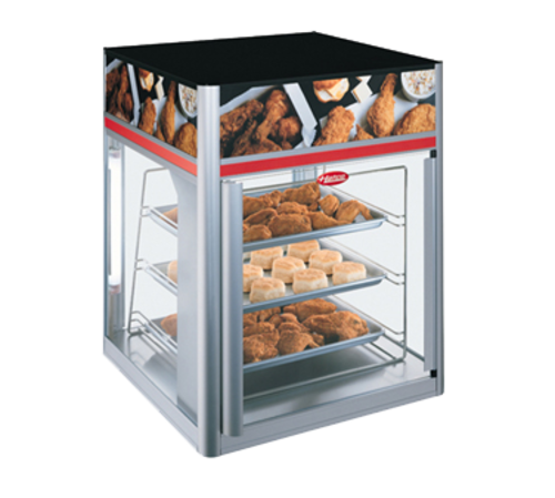 Hatco FSD-1X-120 Flav-R-Savor holding and display cabinet with LED lighting and 3 tier pan rack 120v 1414 watts