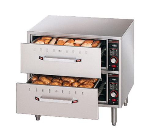 Hatco HDW-2-120 Warming Drawer Unit Free Standing Two Drawers Stainless Steel Construction NSF Certified