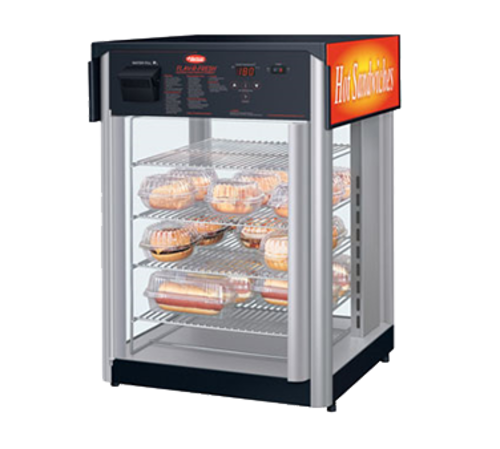 Hatco FDWD-2X Flav-R-Fresh Holding Display Cabinet Pass-Thru Counter Model 2 Door 4 Shelf Interior Multi-Purpose Rack