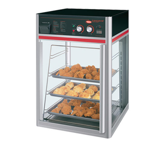 Hatco FSDT-1X Flav-R-Savor Holding Display Cabinet 1 Door 4 Tier Pan Rack LED Lighting 1440 Watts Made in USA