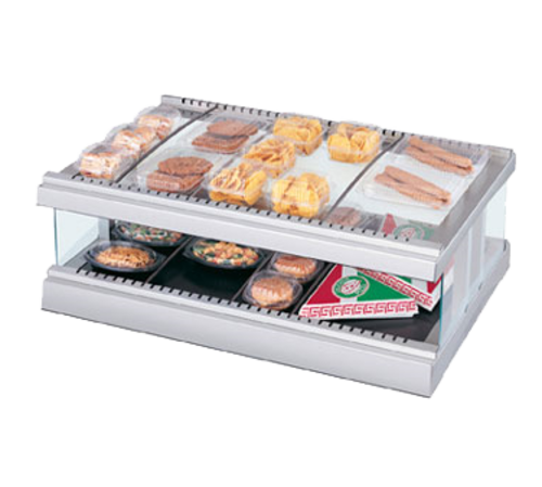 Hatco GR3SDH-27 Glo-Ray Designer Horizontal Display Warmer with Adjustable Thermostat and Heated Glass Shelf