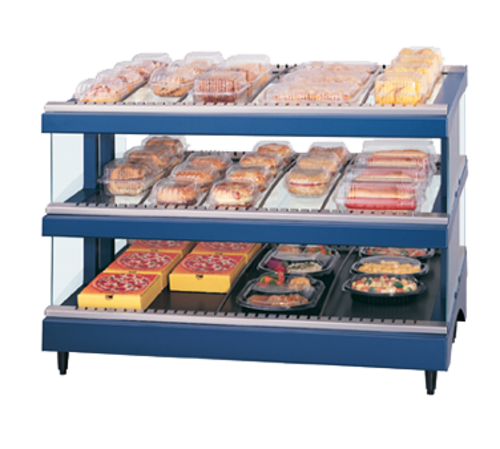 Hatco GR3SDS-27D Glo-Ray Designer Slant Display Warmer Countertop Dual Shelf Adjustable Thermostat 1769 Watts