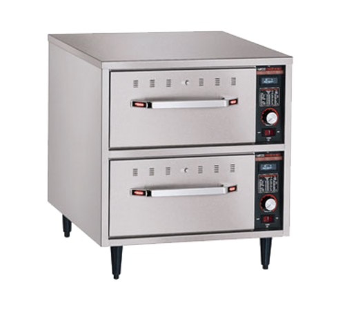 Hatco HDW-2N Warming Drawer Unit Free Standing Narrow Two Drawers Stainless Steel Construction Thermostatic Controls