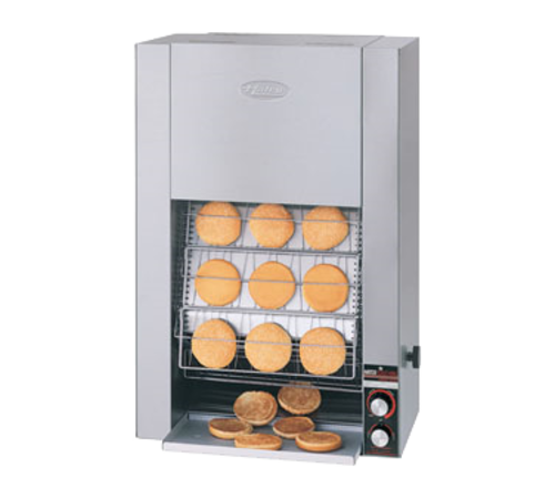 Hatco TK-135B Toast King Conveyor Toaster Vertical Countertop Bun Toaster 1320 Units Hour Stainless Steel