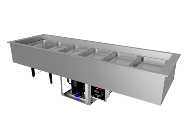 Hatco CWBP-6 Drop-In Refrigerated Well for (6) Pan Size with Electronic Temperature Control and Insulated Drain