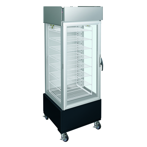 Hatco PFST-1XB Flav-R-Savor Tall Dry Holding Cabinet 1 Door 8 Shelf Rack 16 Boxed Pizzas Made in USA