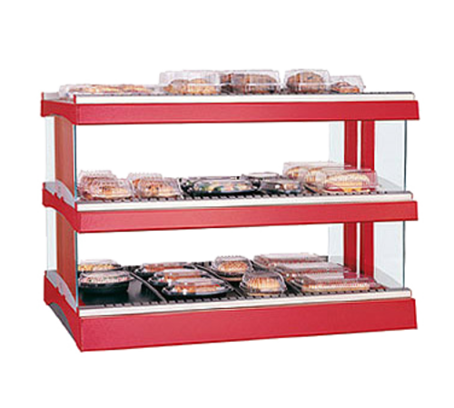 Hatco GR3SDH-33D Glo-Ray Designer Horizontal Display Warmer with Adjustable Thermostat and Heated Glass Shelves
