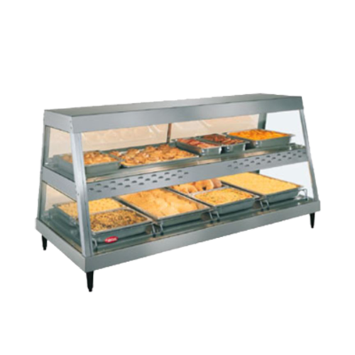 Hatco GRHD-4P Glo-Ray Heated Display Case Countertop See-Thru Design 4 Pan Single Shelf Infrared Heat Made in USA