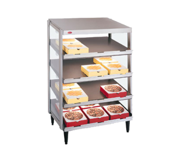 Hatco GRPWS-2418 Glo-Ray Pizza Warmer Countertop Pass-Thru Quad Slant Shelf 24x18 Stainless Steel 1920 Watts