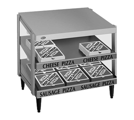 Hatco GRPWS-4824D Glo-Ray Pizza Warmer Countertop Pass-Thru Double Slant Shelf 48x24 Incandescent Lighting