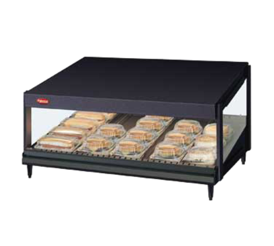 Hatco GRSDS-36 Glo-Ray Merchandising Warmer Countertop 36 Inch Pass Thru Design with Infrared Heat and Glass Sides