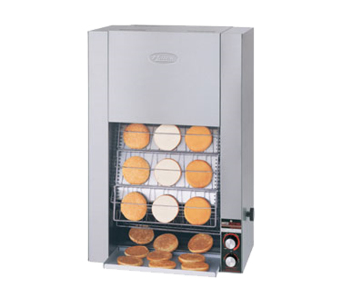 Hatco TK-155B Toast King Conveyor Toaster Vertical Countertop Bun Toaster 1500 Units Hour Stainless Steel