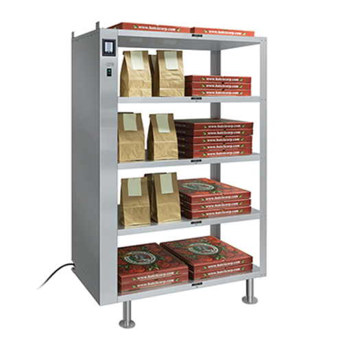 Hatco GRS2G-3920-5 Glo-Ray 2-Go Heated Holding Shelves 5-Tier 39W x 20D Touchscreen Controls Stainless Steel