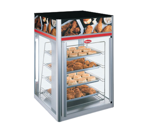 Hatco FSDT2X-1 Flav-R-Savor holding display cabinet 2 door 4 tier pan rack LED lighting 1440 watts Made in USA
