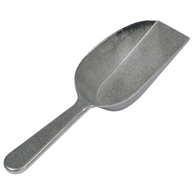 Winco ASFB-4 Aluminum Scoop 4oz Flat Bottom Hand Wash Only Qty Break 12 Each