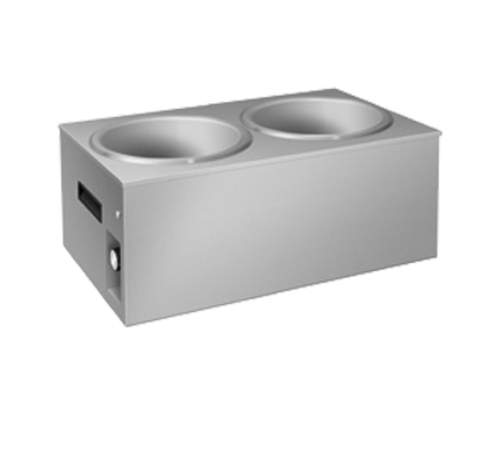 Hatco SW2-7QT Soup Warmer Countertop 2 Well Stainless Steel 750 Watts 120V 6.3 Amps NEMA 5-15P