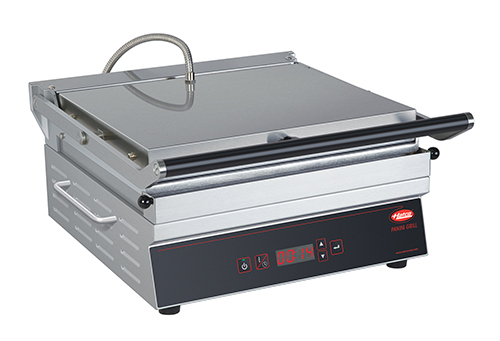 Hatco PG14F-1 Panini Grill Single Flat Plates Adjustable Digital Controls Stainless Steel Frame 500°F