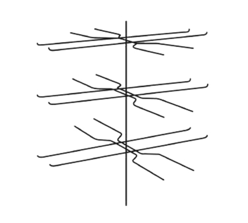 Hatco FSDT3TPT 3 Tier Pretzel Tree for Coupling Models -1X or -2X