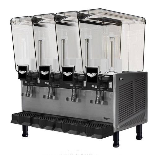 Vollrath VBBE4-37-S Pre-Mix Refrigerated Beverage Dispenser 4 Bowls