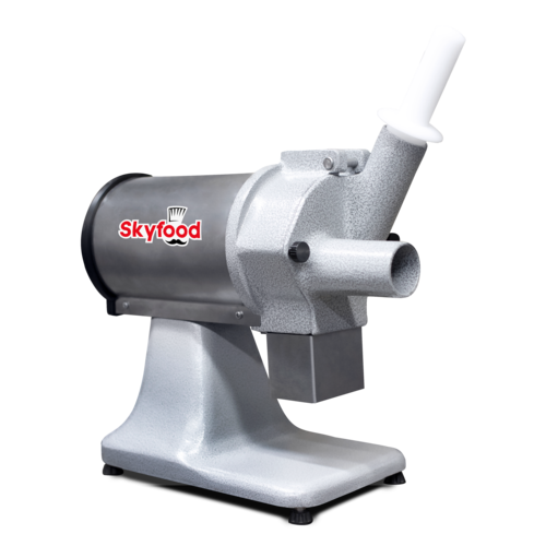 Skyfood Equipment FBC High-Capacity Plantain Slicer 187 lb/hr 2 Feeding Chutes Safety System Removable Slicer Disc Stainless Steel Cast Aluminum 1750 RPM 1/2 HP 110V 60 1ph