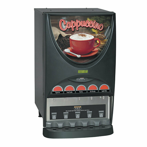 BUNN 37000.0000 iMIX-5 Hot Beverage Dispenser with 5 Hoppers and 7 Gallon Tank