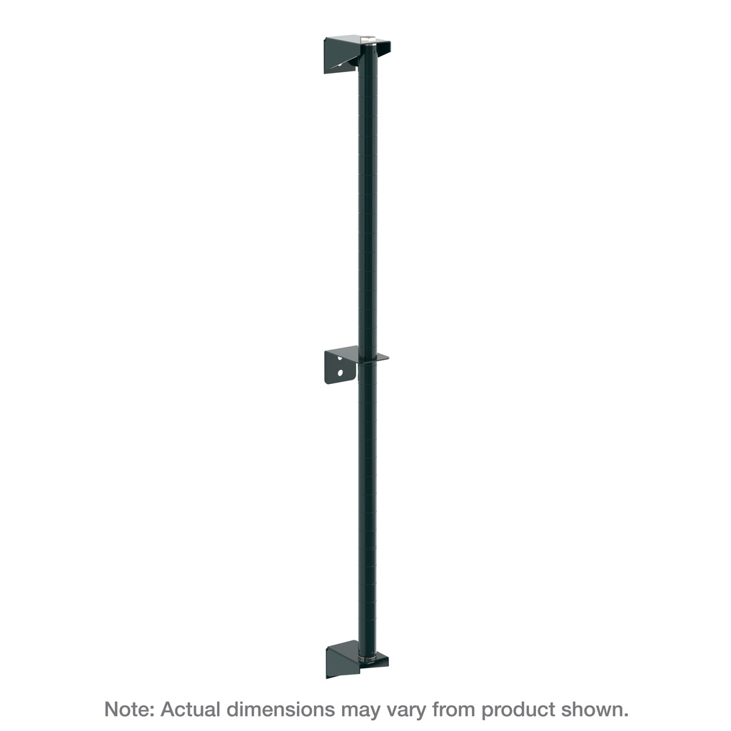 Metro 13PDFK3 Super Erecta Wall Mount Post, Metroseal Green Epoxy, 13" H