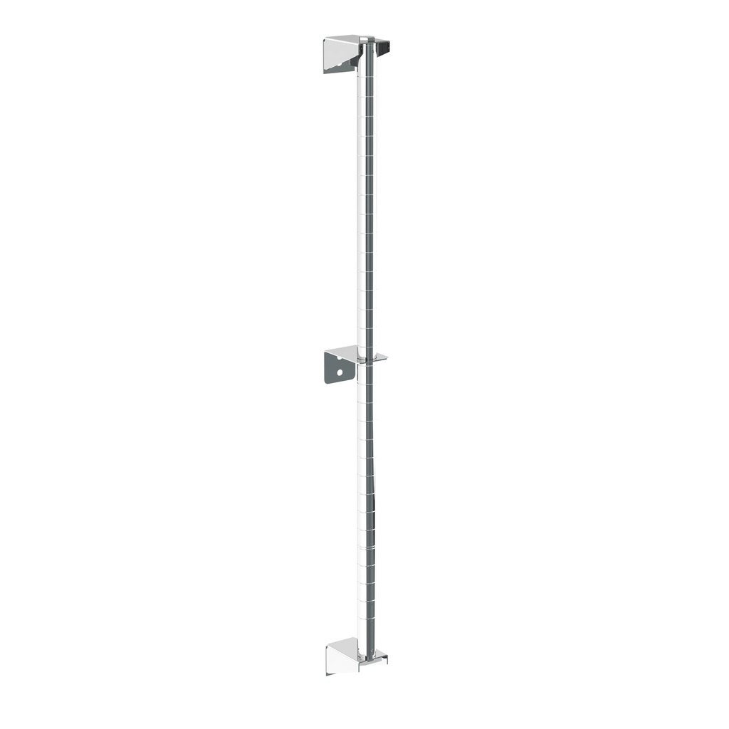 Metro 33PDF Super Erecta Wall Mount Post, Chrome, 33" H