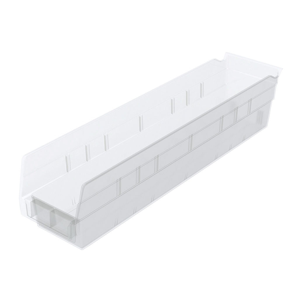 Metro MB30128CLN Nesting Shelf Bin, Clear, 17.8" x 4.12" x 4"