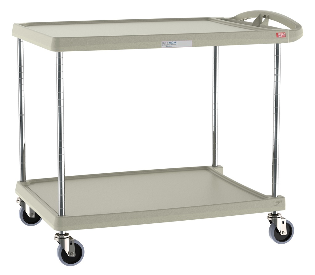 Metro MY2636-25G myCart Series 2-Shelf Utility Cart, Gray, 26" x 36"
