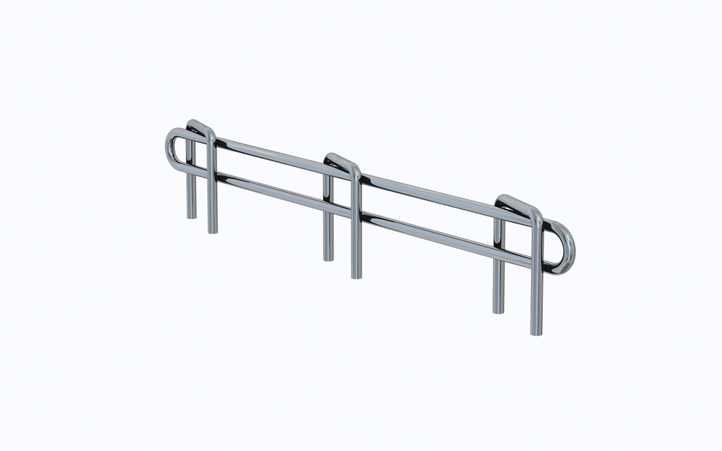 Metro L18N-1C Super Erecta 1" High Ledge for Wire Shelving, Chrome, 18"