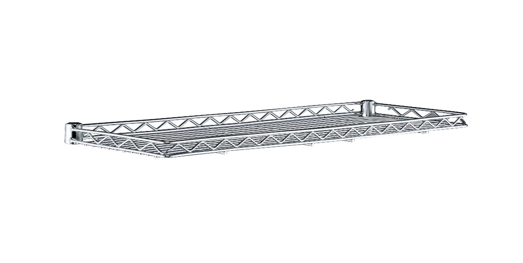 Metro 1236CSNC Super Erecta Industrial Wire Cantilever Shelf, Chrome, 12" x 36"