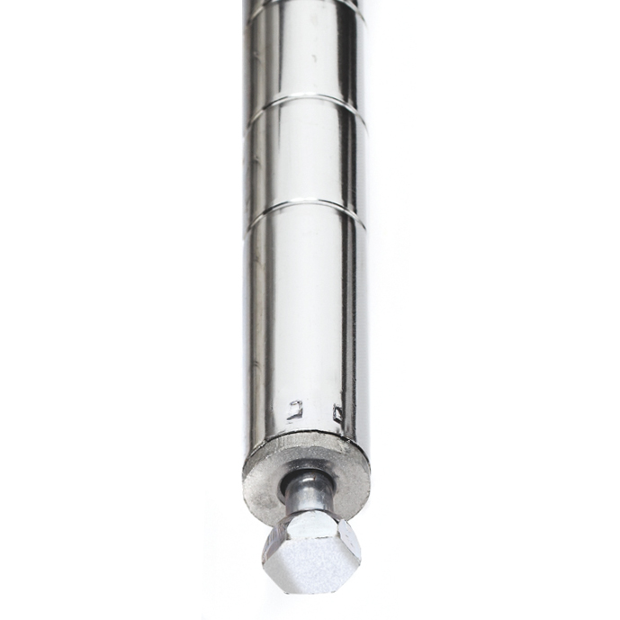 Metro Super Erecta 63P-STKD SiteSelect Industrial Wire Shelving Staked Post, Chrome, 63"H