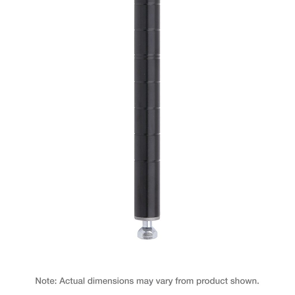 Metro 13PBL Super Erecta SiteSelect Industrial Wire Shelving Post, Black, 13" H