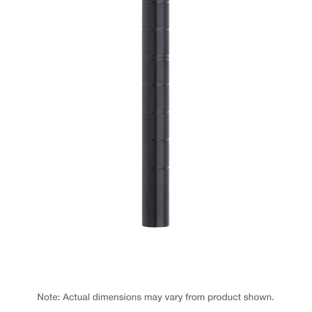 Metro 33UPBL Super Erecta SiteSelect Mobile-Ready Industrial Wire Shelving Post, Black, 33" H