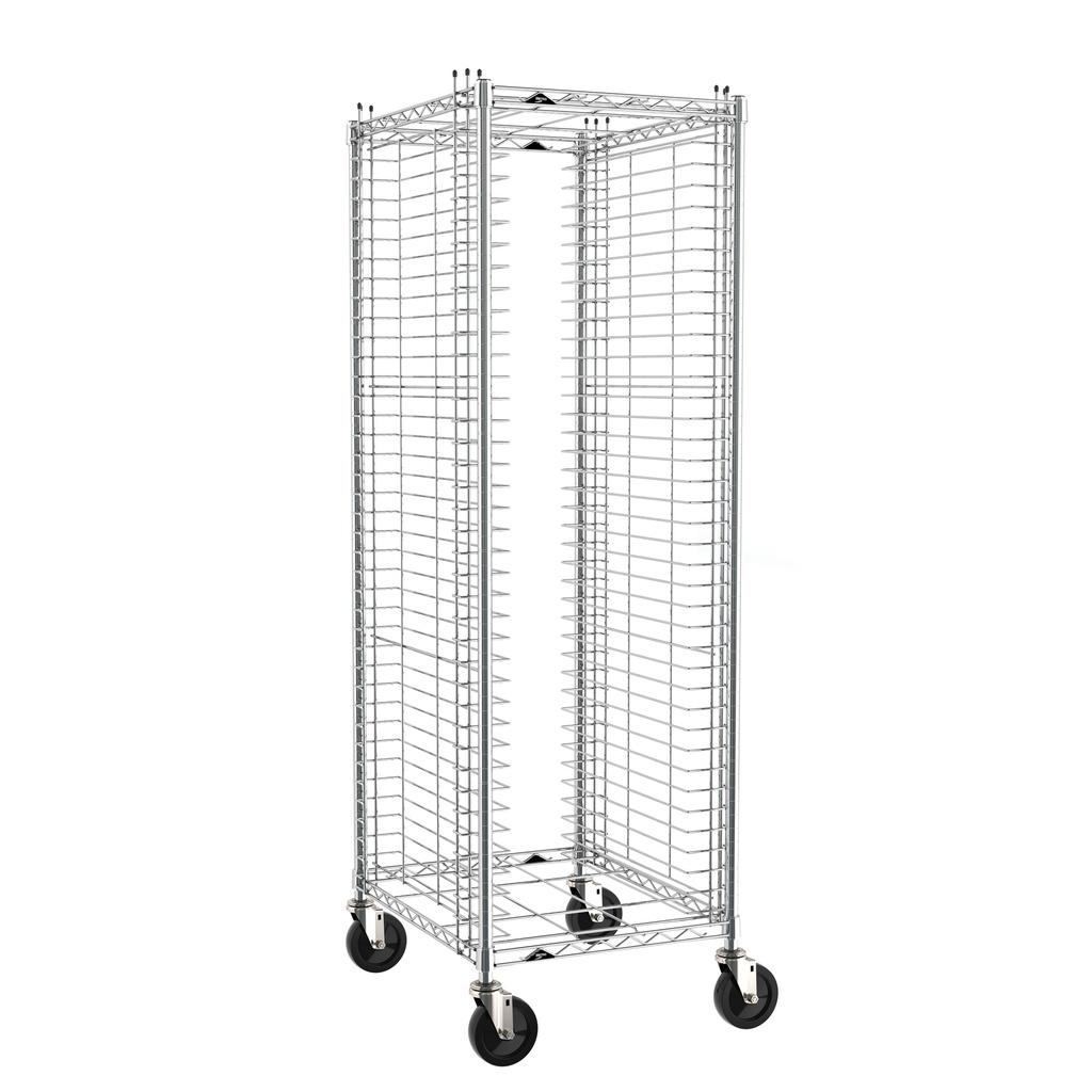 Metro RE1 End-Load Wire Bun Pan Rack, 1.5" Slide Spacing