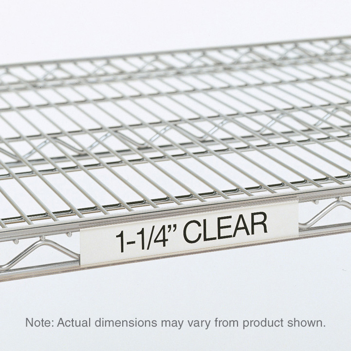 Metro 9990CL5 Super Erecta Label Holder, Clear, 55" x 1.25"