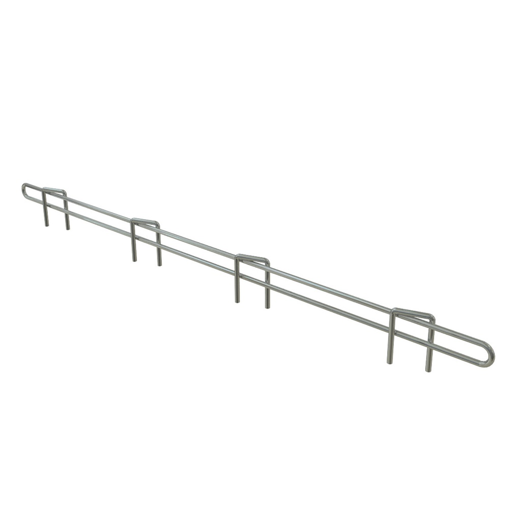 Metro L36N-1C Super Erecta 1" High Ledge for Wire Shelving, Chrome, 36"