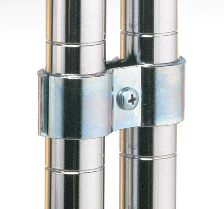 Metro 9994Z Post Clamp for Super Erecta Industrial Wire Shelving, Zinc-Plated