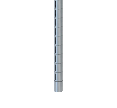 Metro 63UPQ qwikSLOT Mobile-Ready Wire Shelving Post, Brite, 63"H